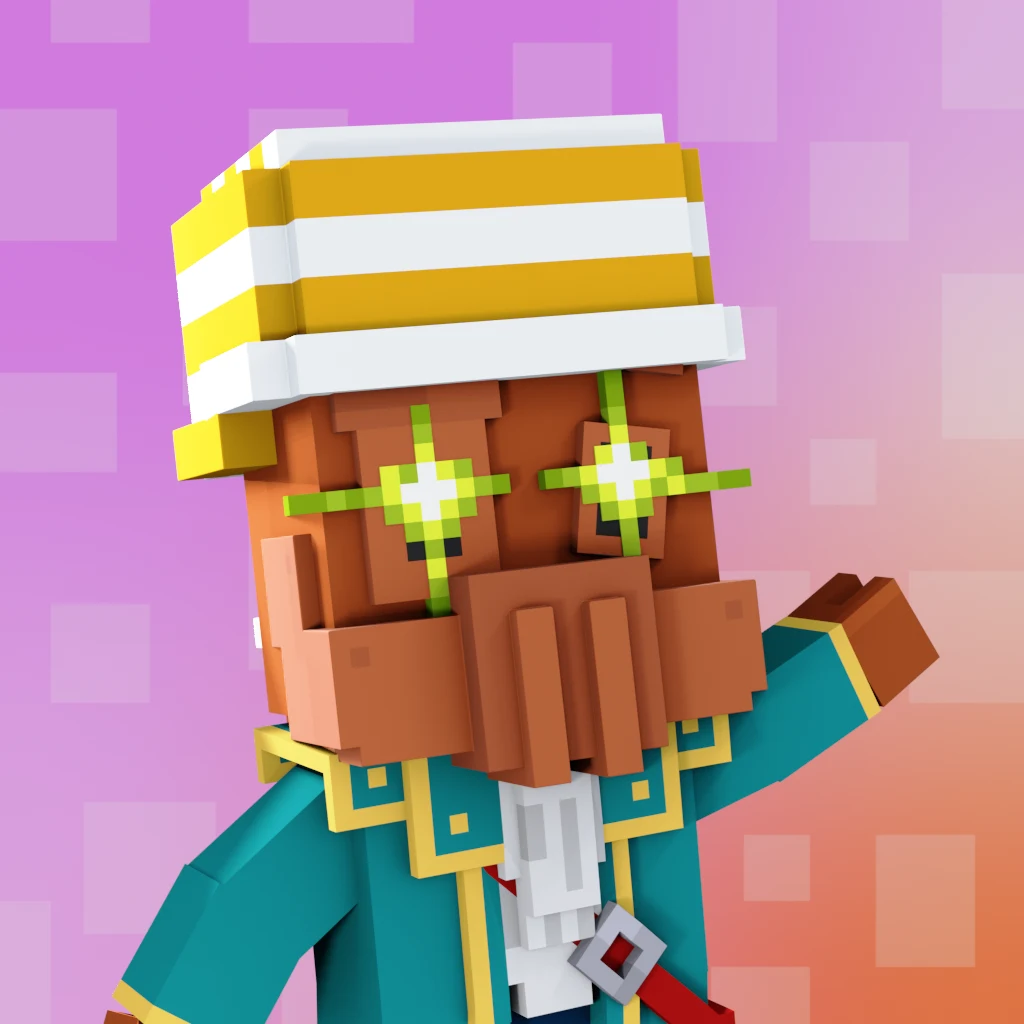 Pirate #7459 voxel render