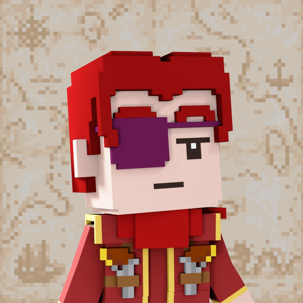 Pirate #746 voxel render