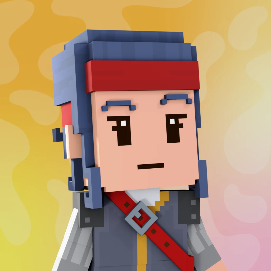 Pirate #7460 voxel render