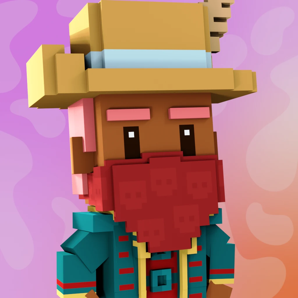Pirate #7465 voxel render