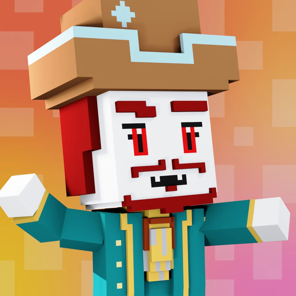 Pirate #7466 voxel render