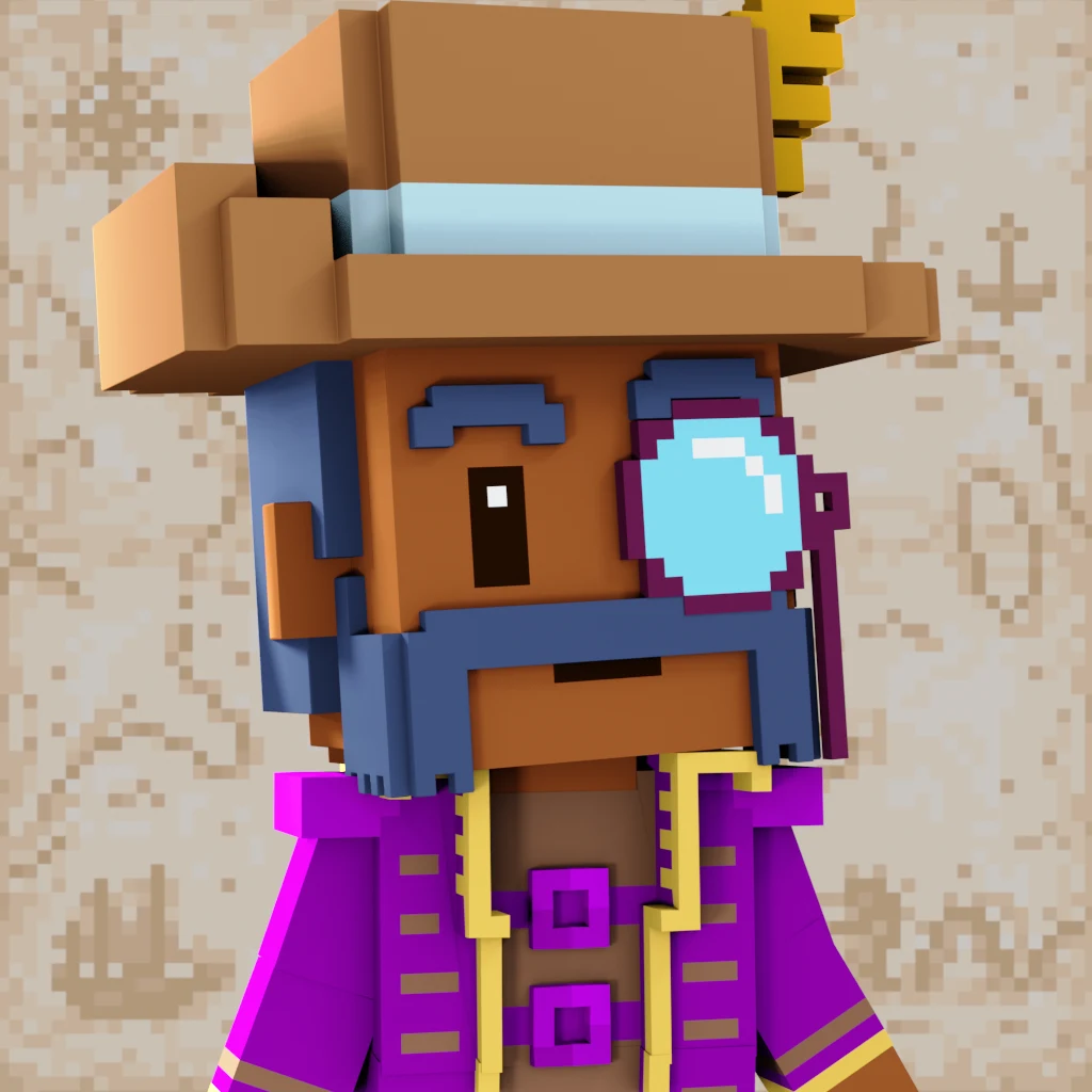 Pirate #7467 voxel render