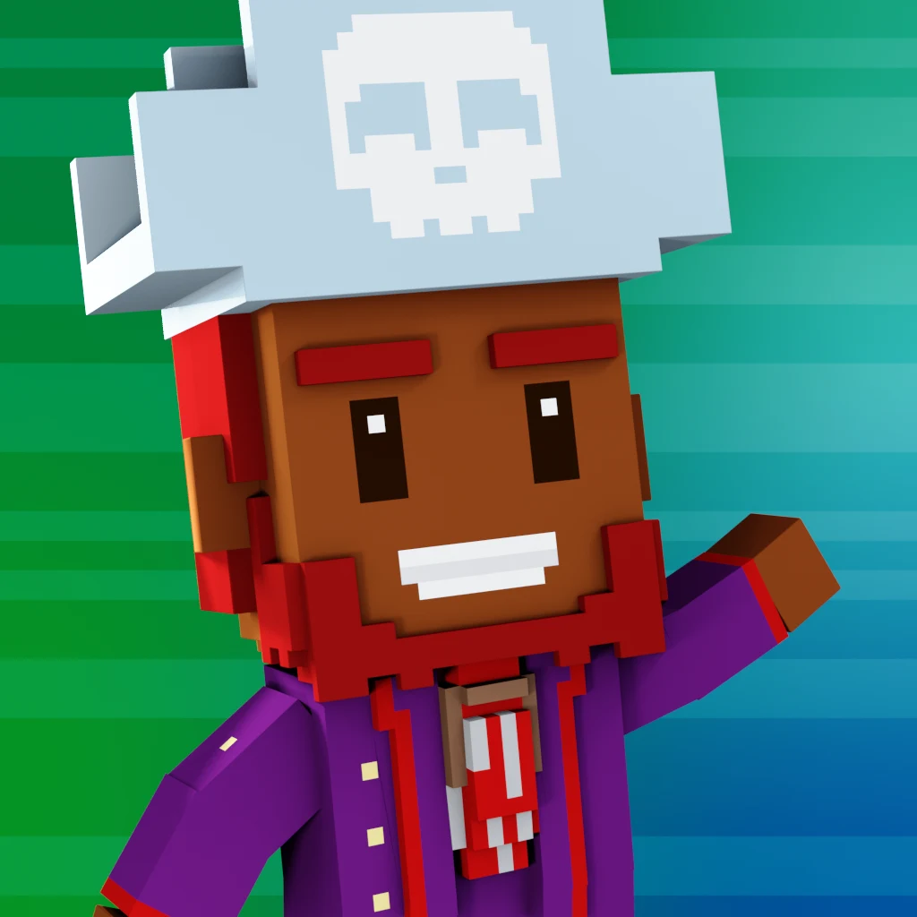 Pirate #7468 voxel render