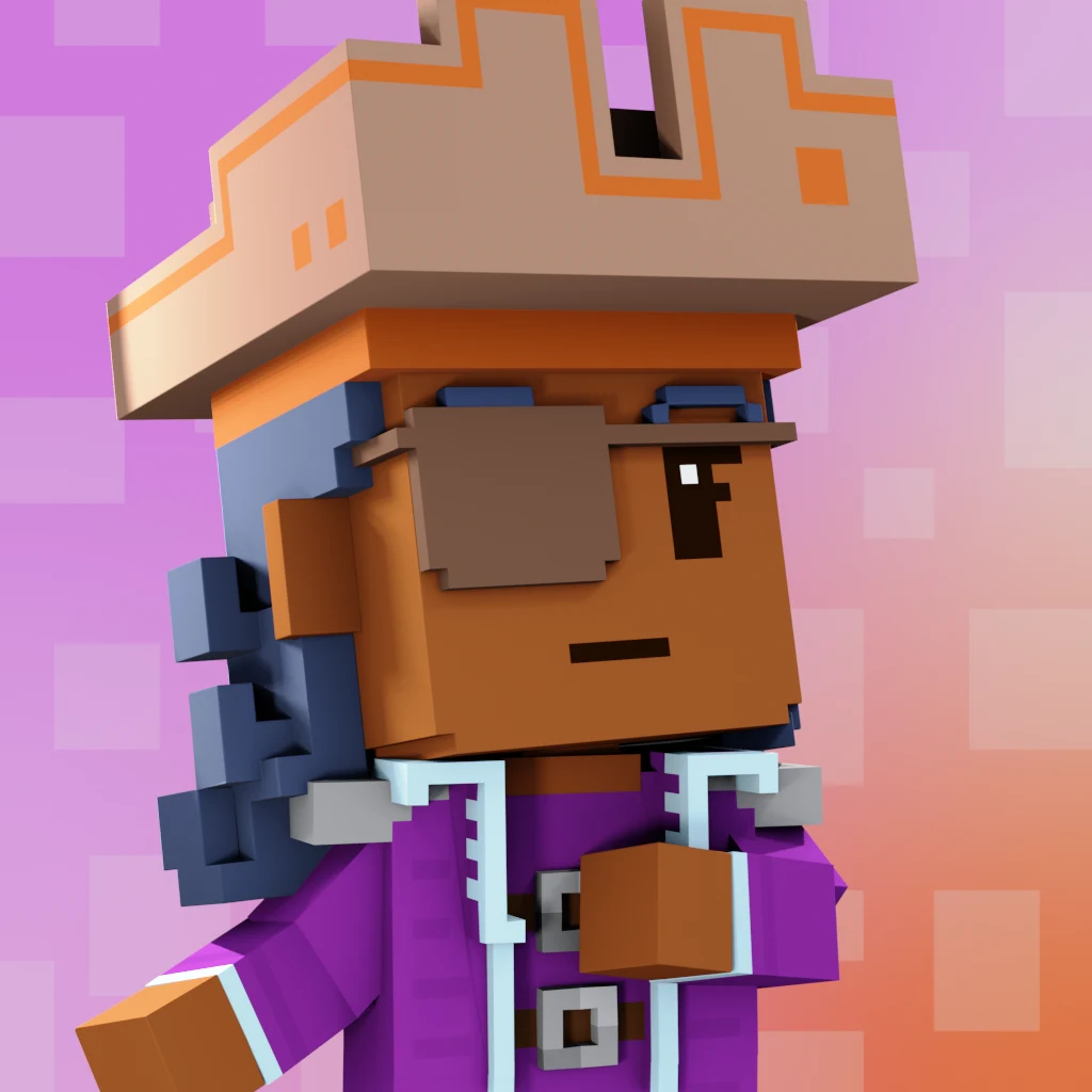 Pirate #7472 voxel render