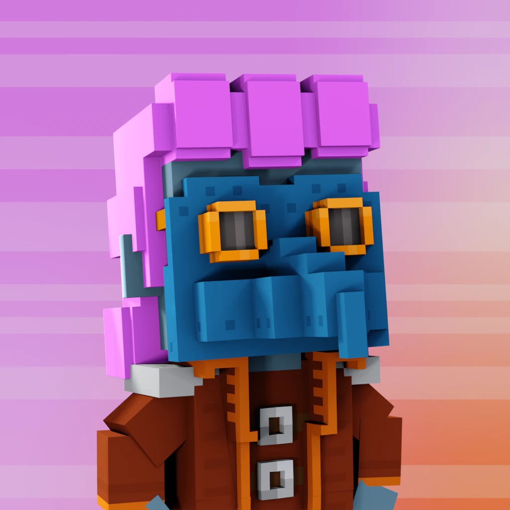 Pirate #7473 voxel render