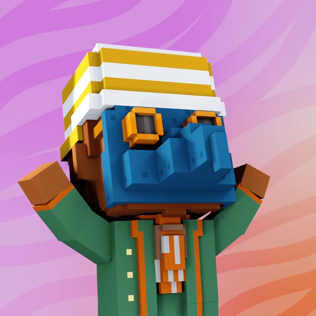 Pirate #7474 voxel render