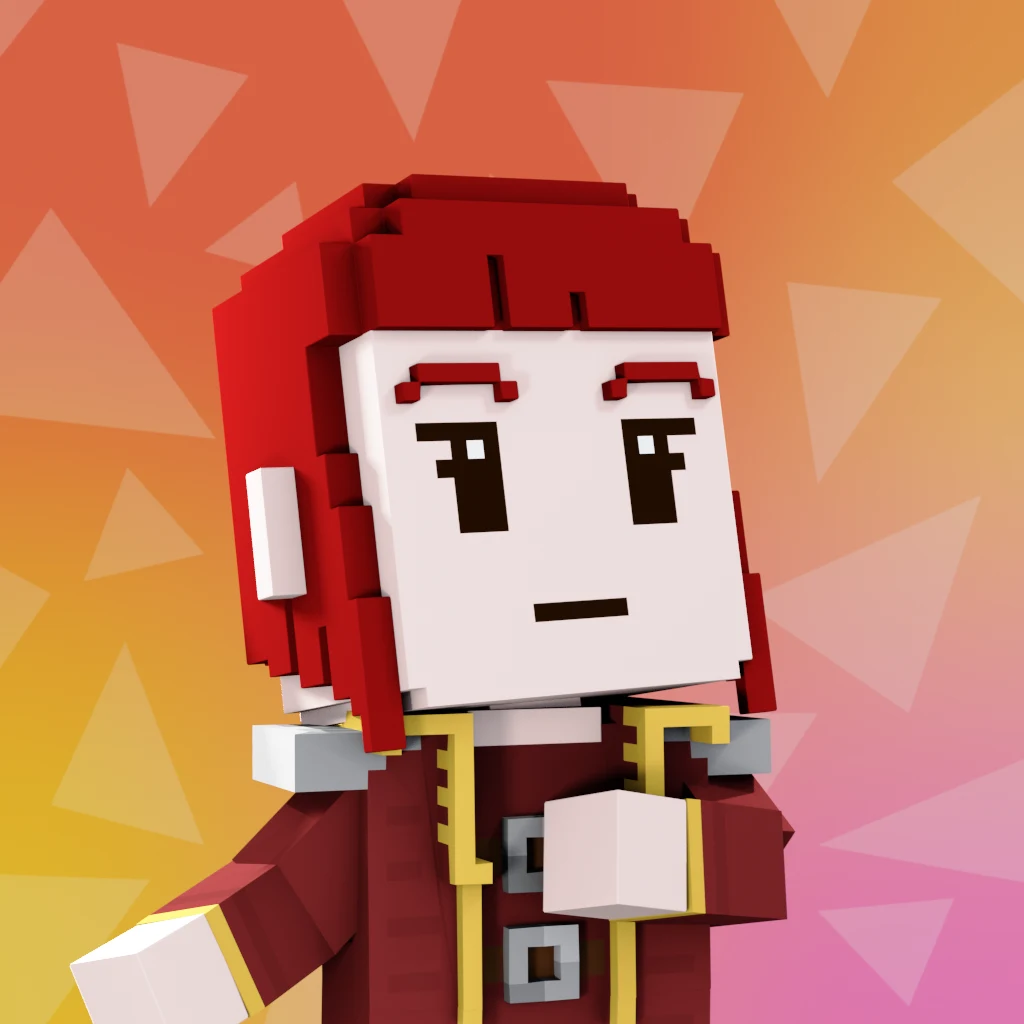 Pirate #7475 voxel render