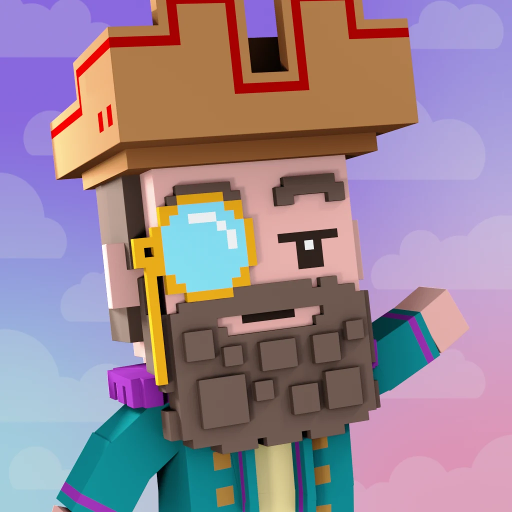 Pirate #7477 voxel render