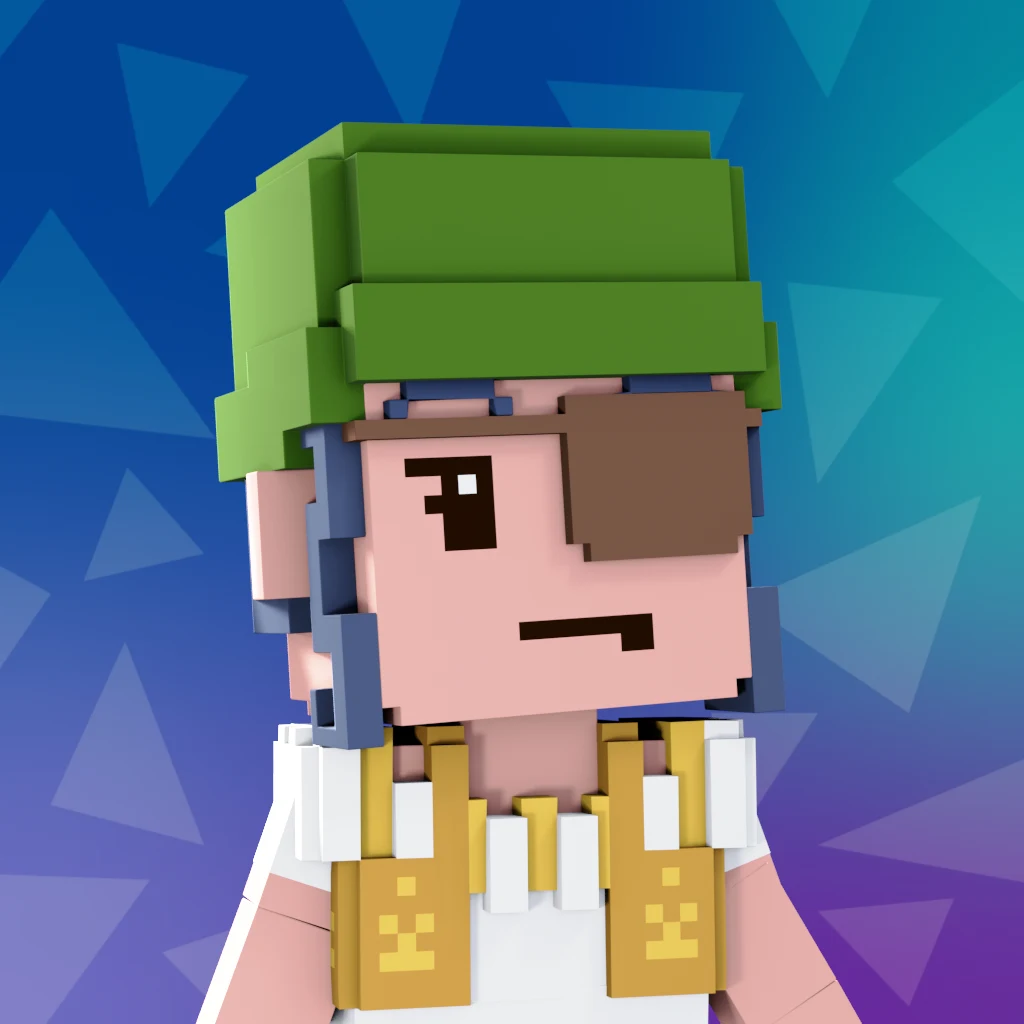 Pirate #7479 voxel render