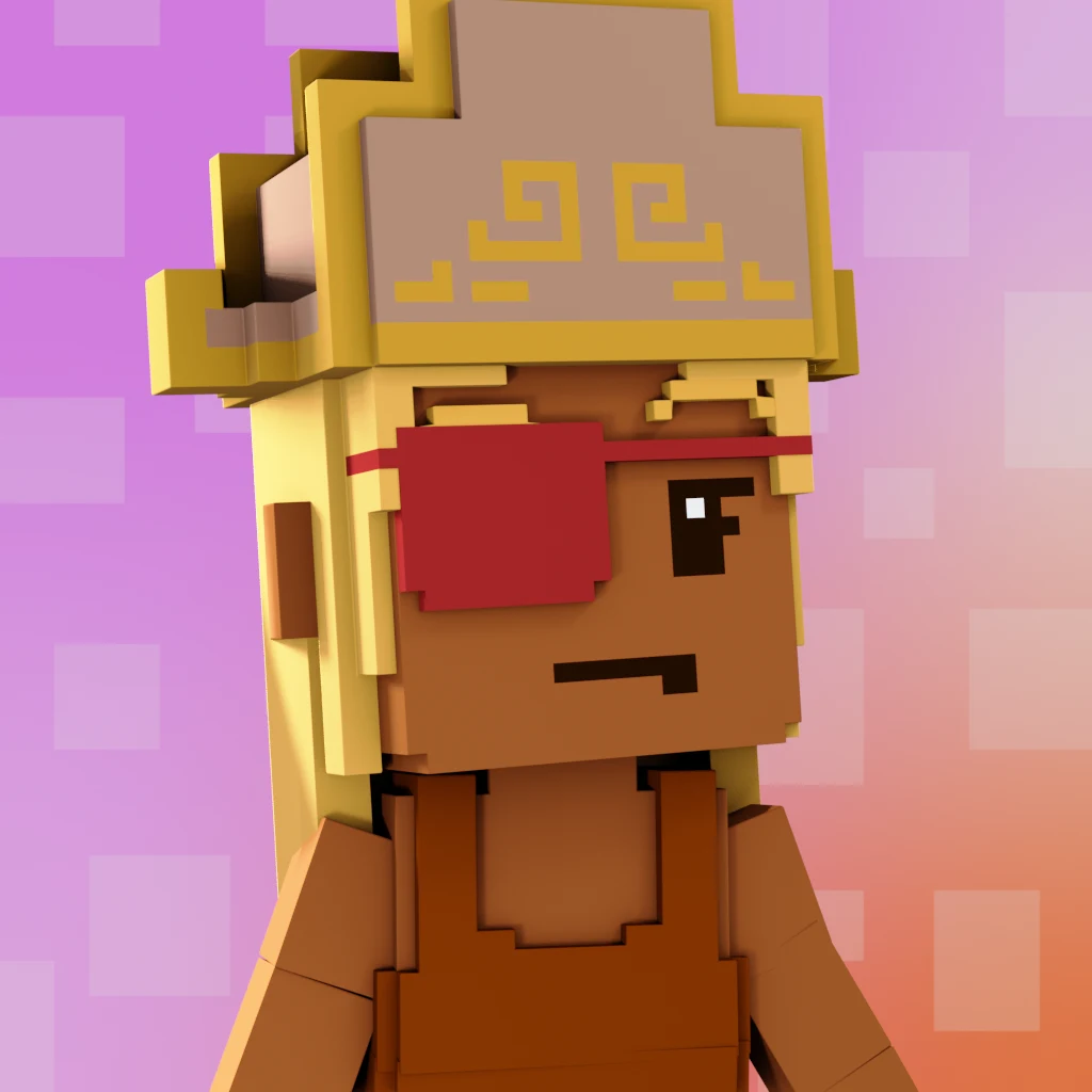 Pirate #748 voxel render