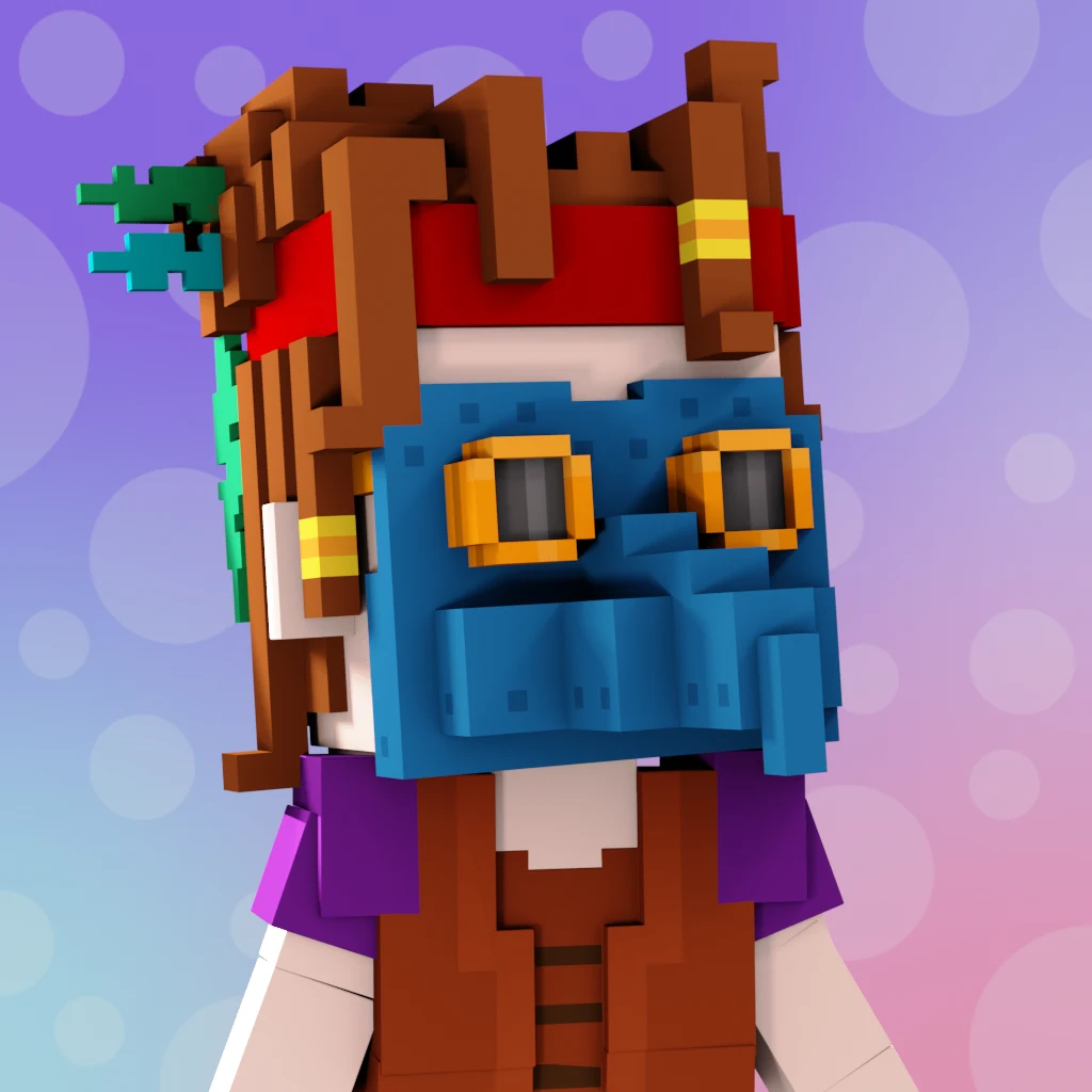 Pirate #7481 voxel render