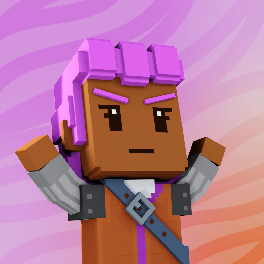 Pirate #7483 voxel render