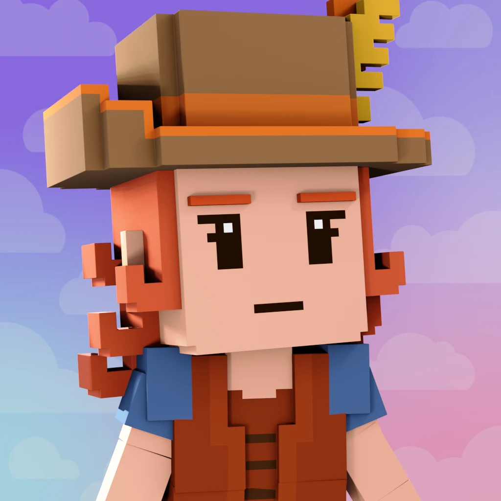 Pirate #7485 voxel render