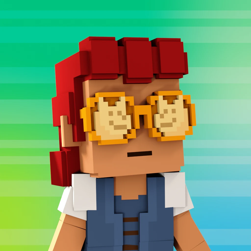 Pirate #7487 voxel render