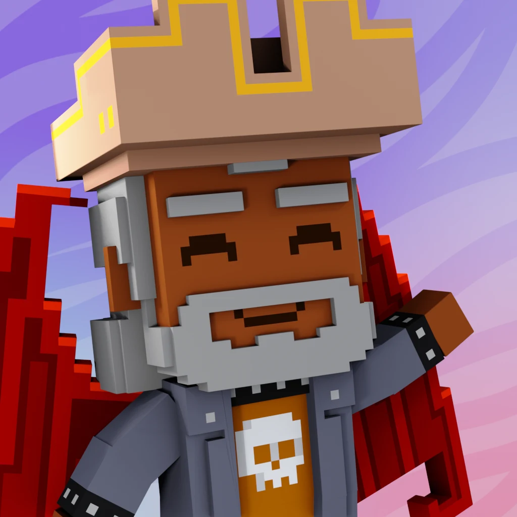 Pirate #7488 voxel render