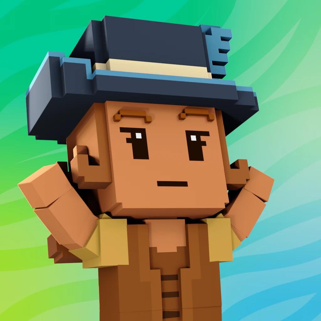 Pirate #7489 voxel render