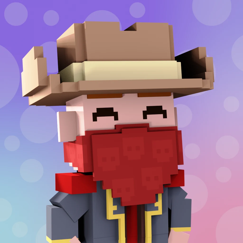 Pirate #749 voxel render