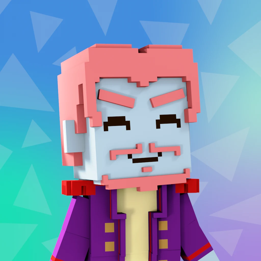 Pirate #7490 voxel render
