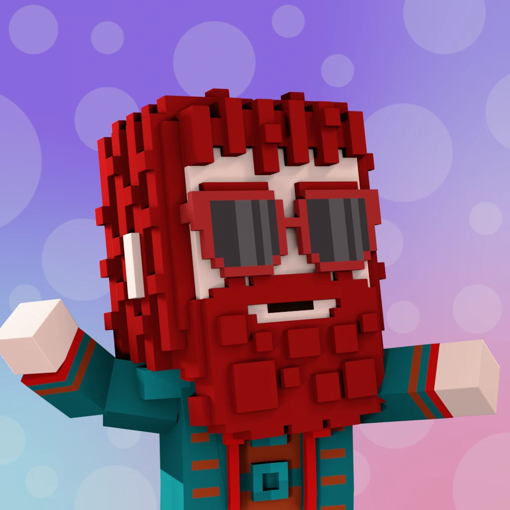 Pirate #7492 voxel render