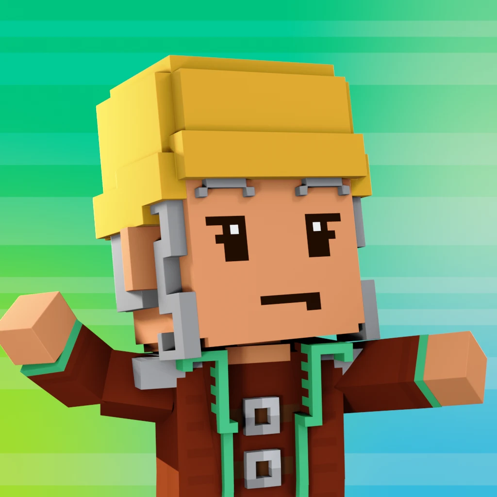 Pirate #7493 voxel render