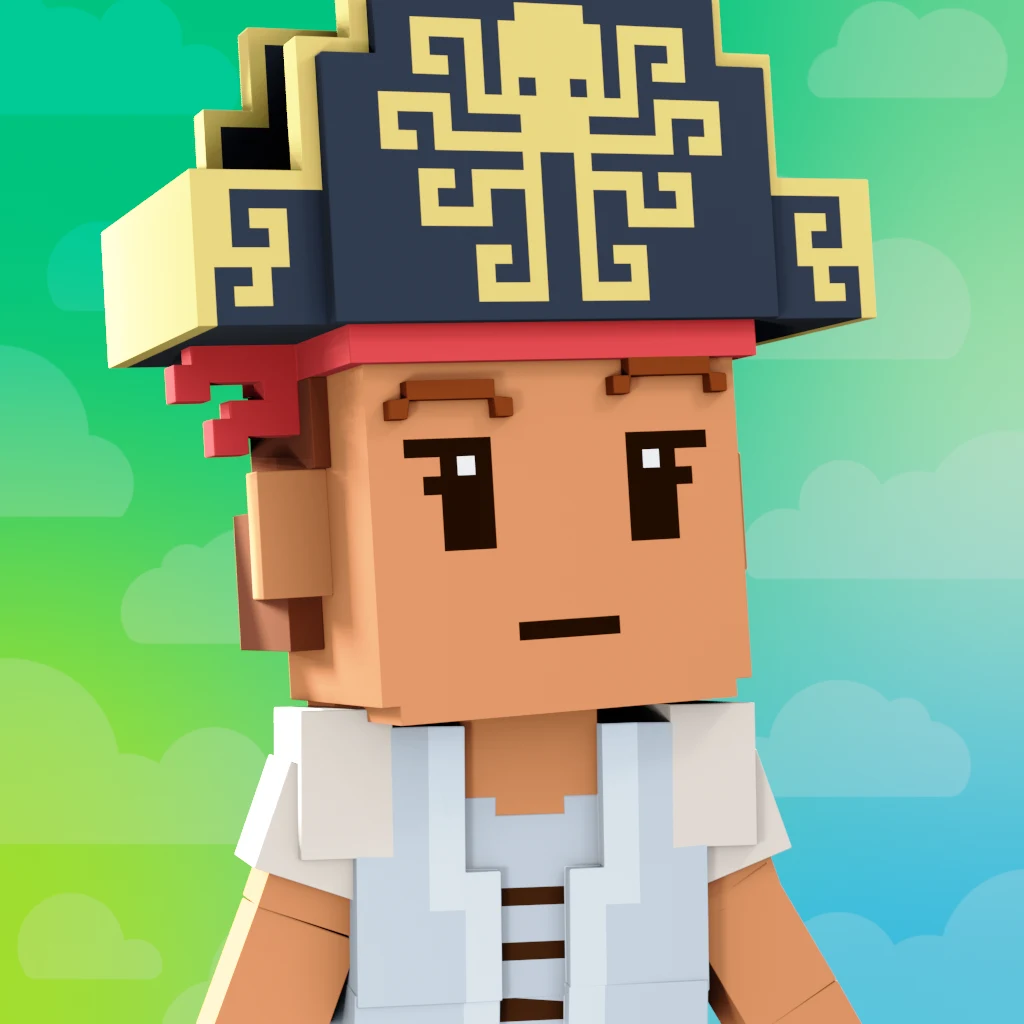 Pirate #7495 voxel render