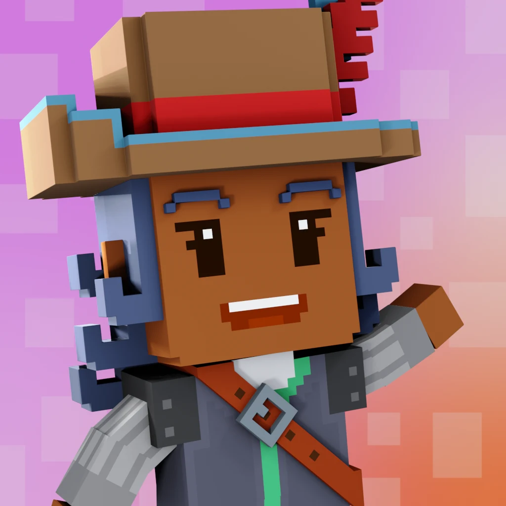 Pirate #7496 voxel render