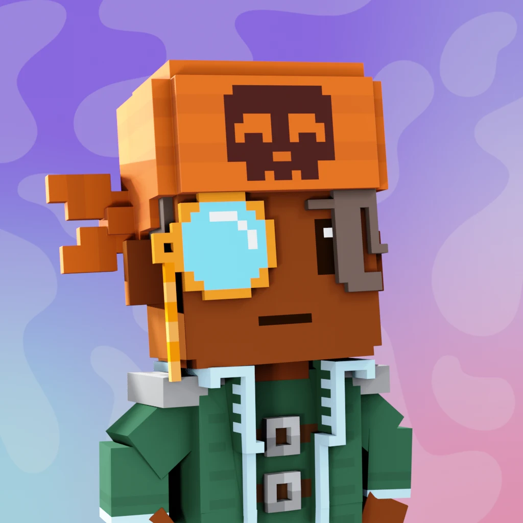 Pirate #7497 voxel render