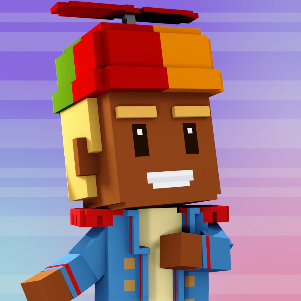 Pirate #7498 voxel render