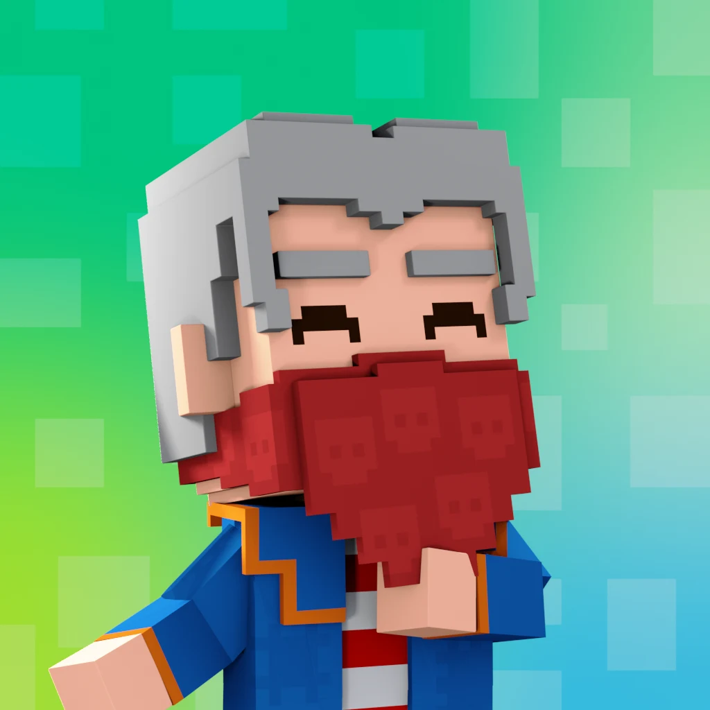 Pirate #7500 voxel render