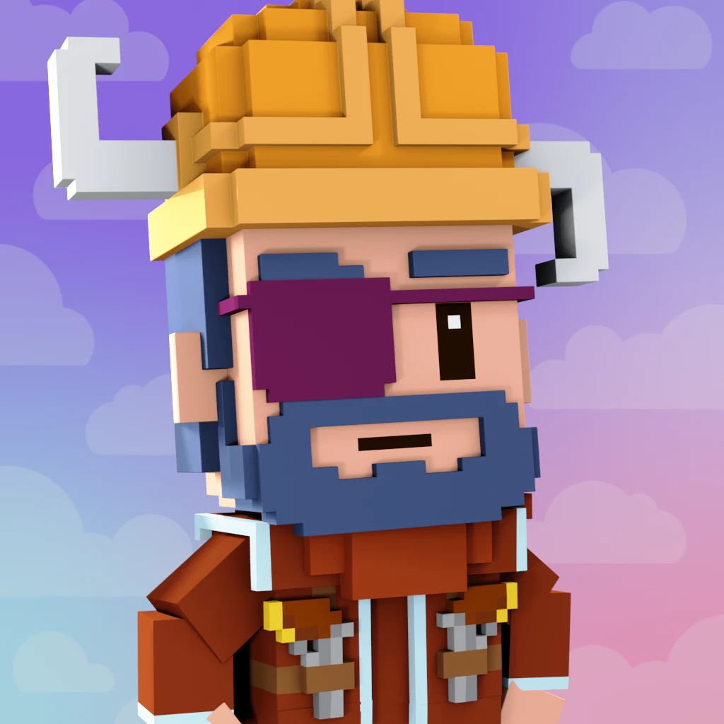 Pirate #7503 voxel render