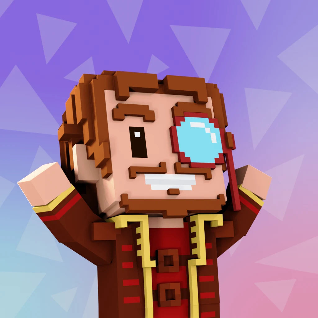Pirate #7507 voxel render