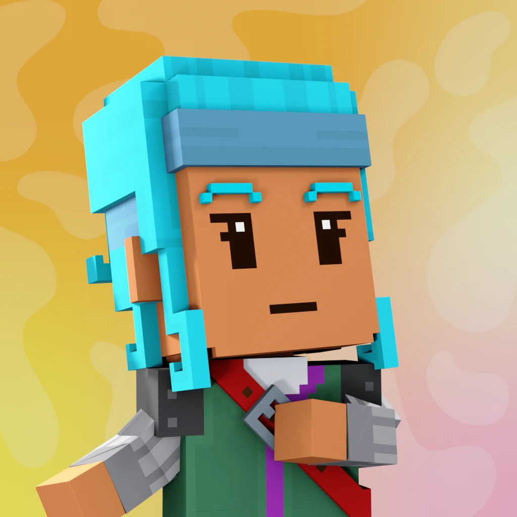 Pirate #7511 voxel render