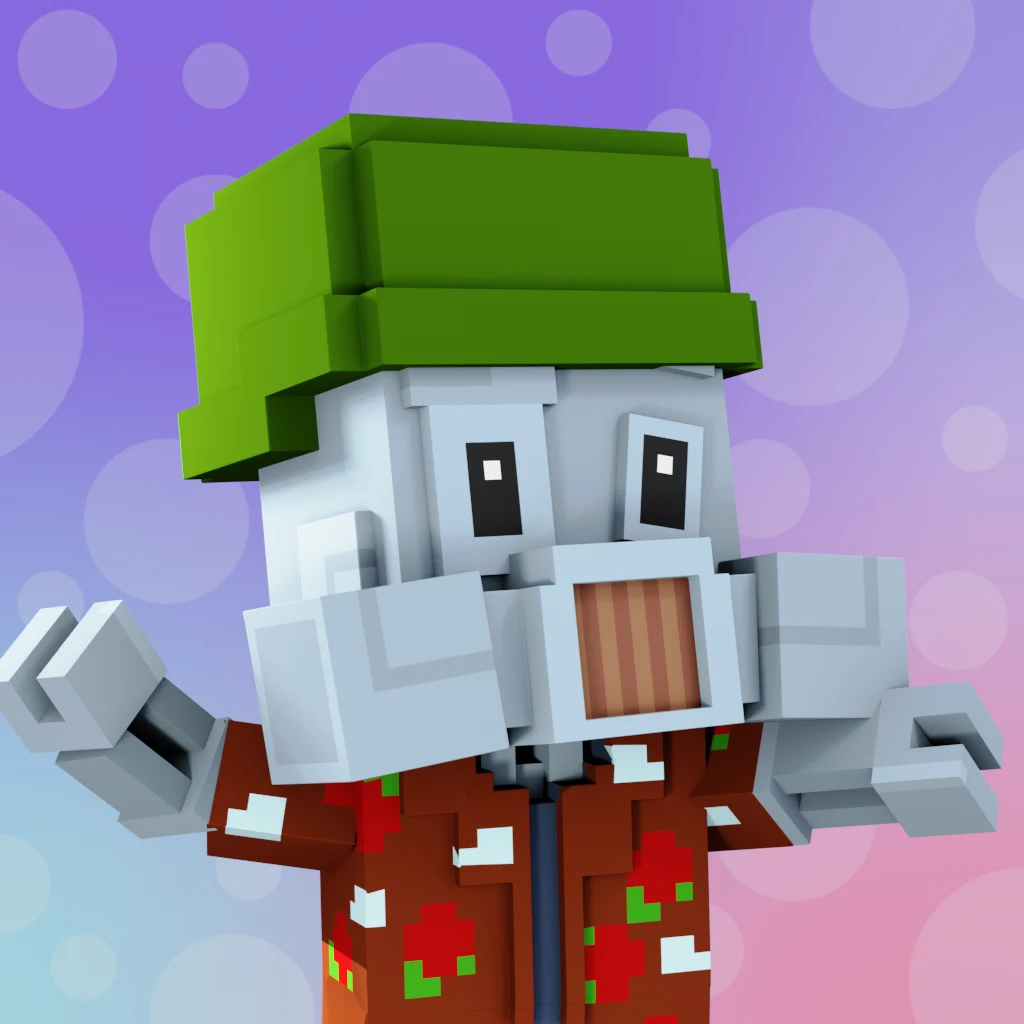 Pirate #7512 voxel render