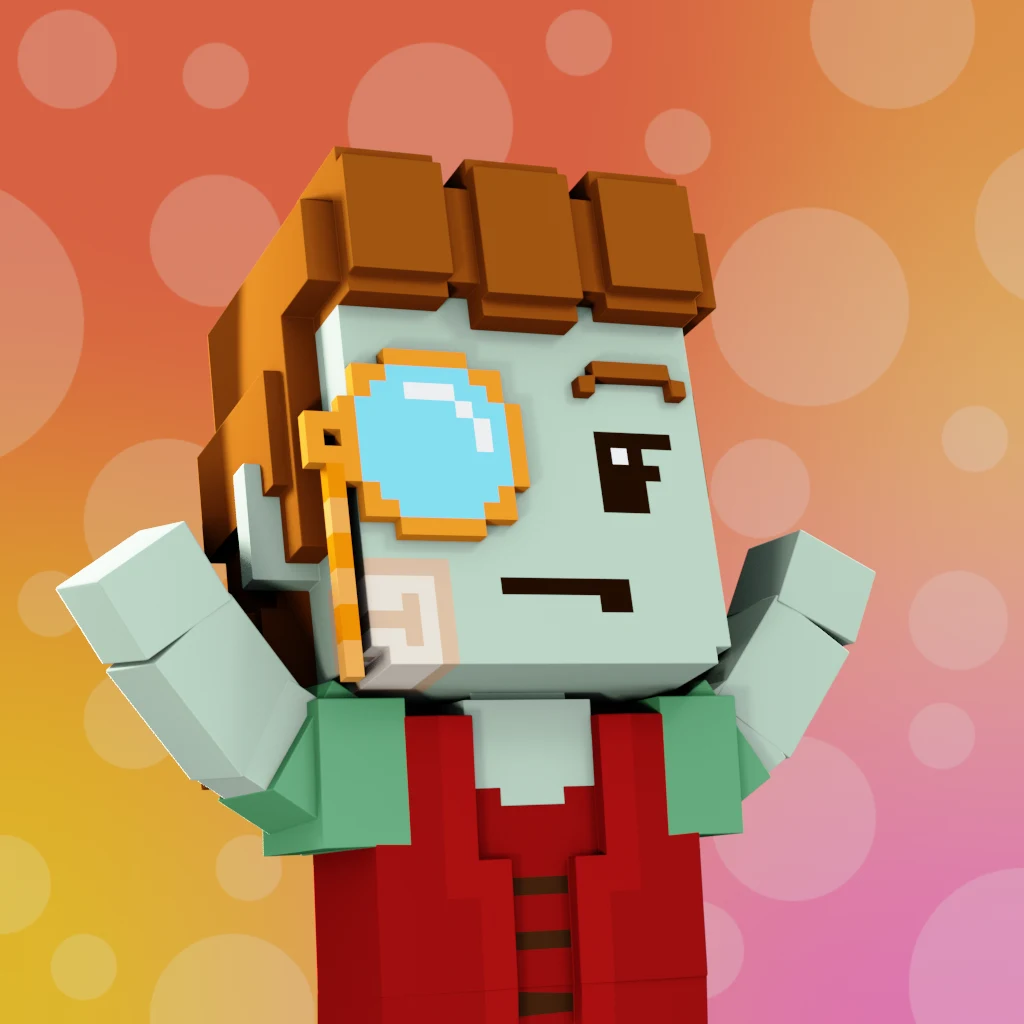 Pirate #7514 voxel render