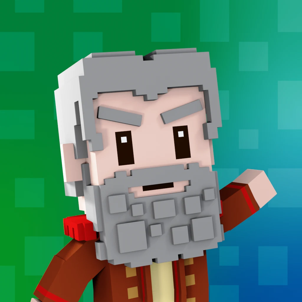 Pirate #7515 voxel render