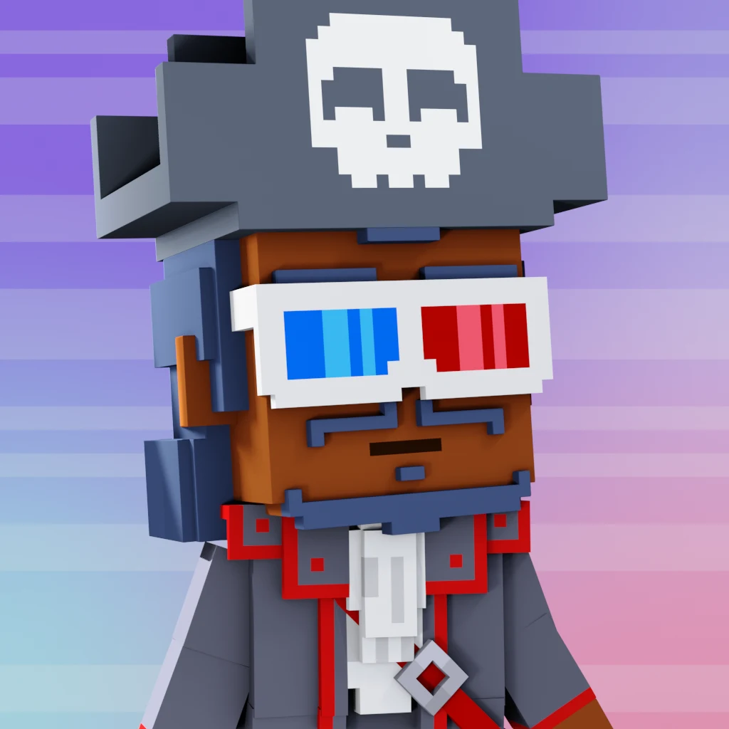 Pirate #7520 voxel render