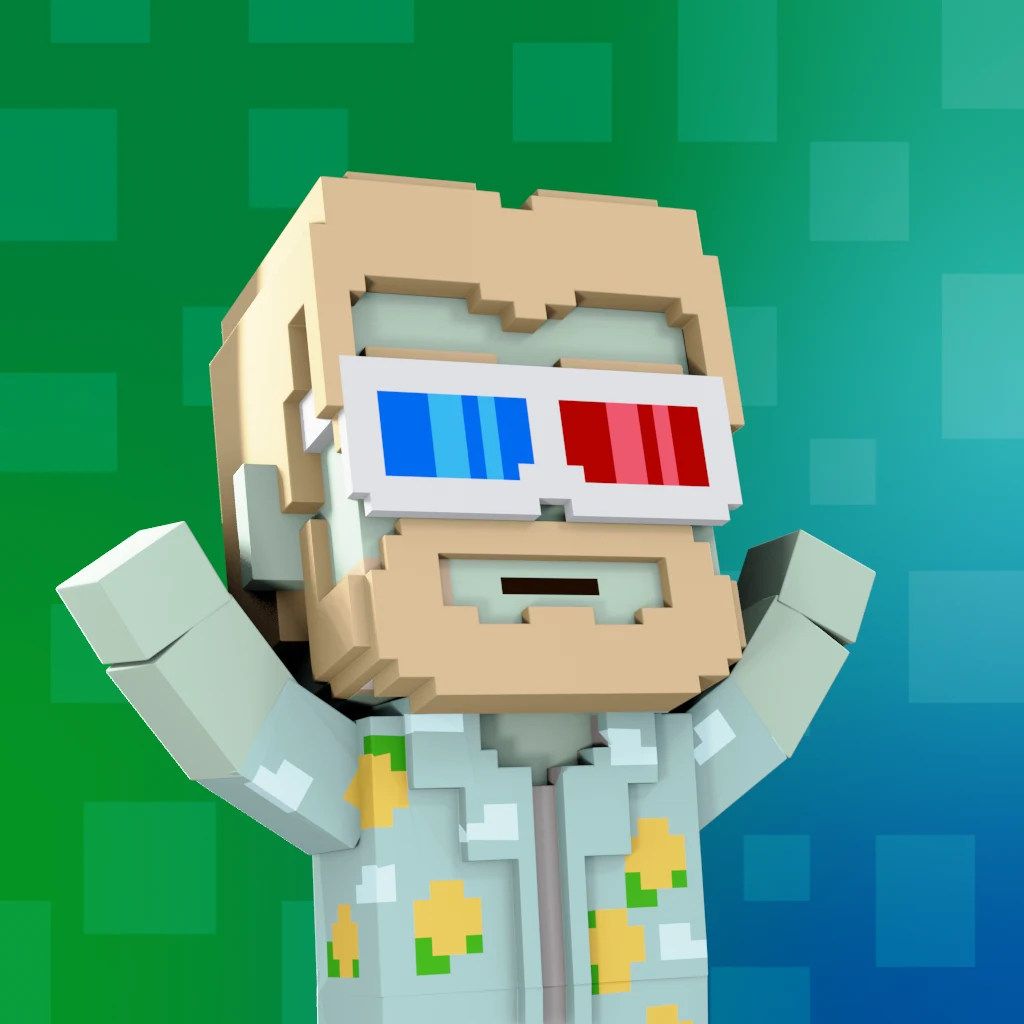 Pirate #7529 voxel render