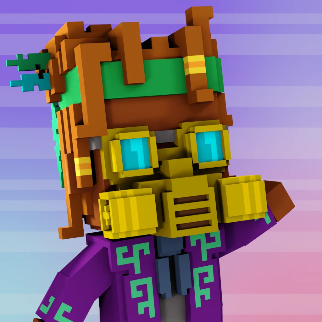 Pirate #7532 voxel render