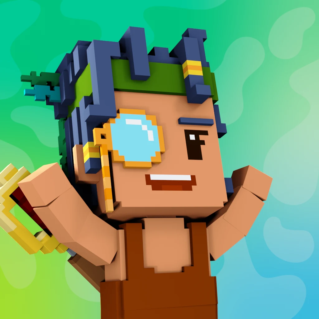 Pirate #7533 voxel render