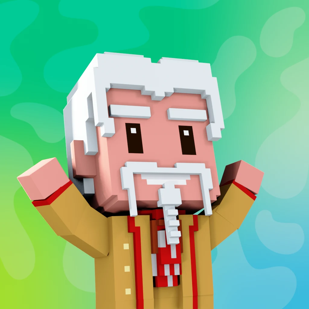 Pirate #7534 voxel render
