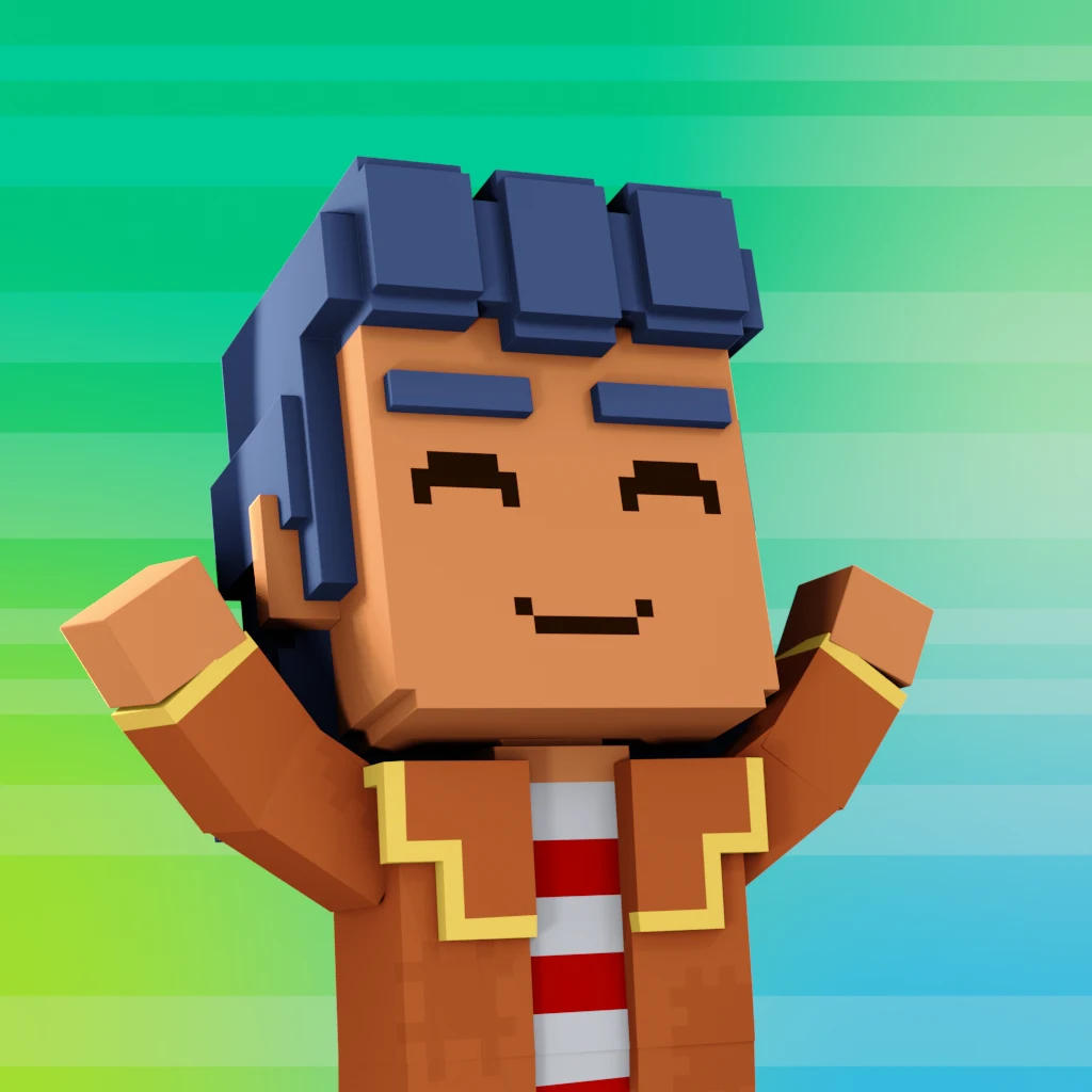 Pirate #7538 voxel render