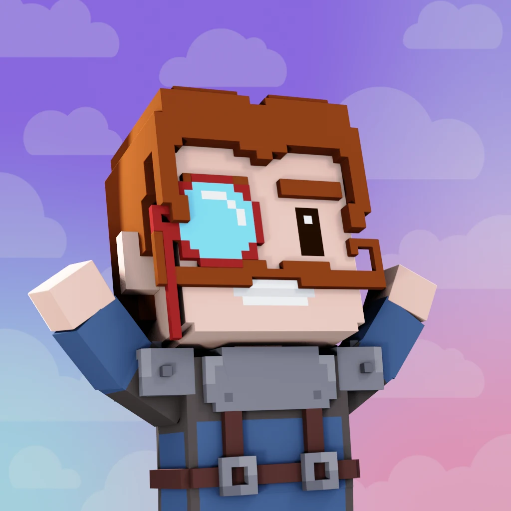 Pirate #7539 voxel render