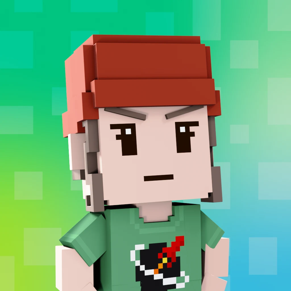 Pirate #754 voxel render