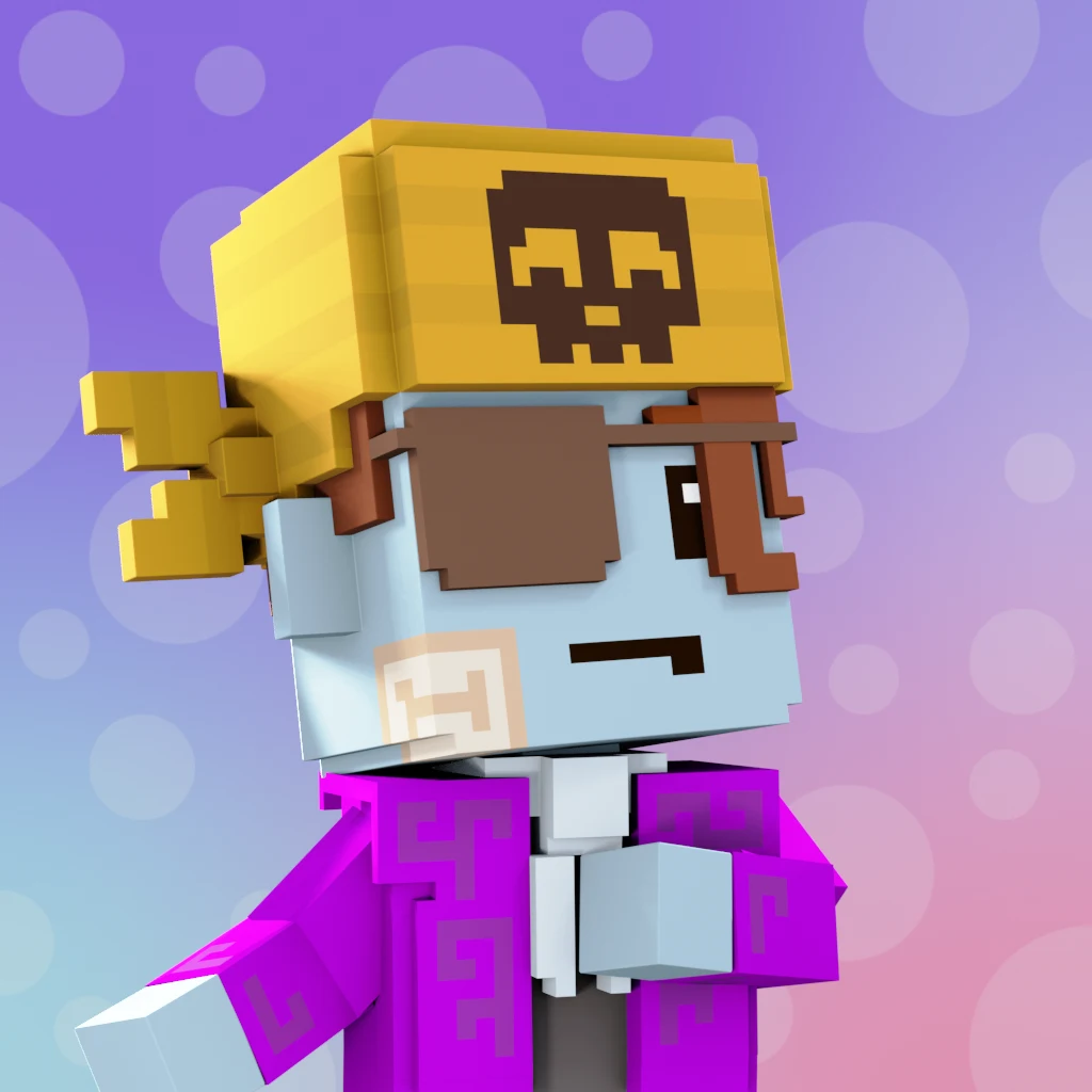 Pirate #7540 voxel render