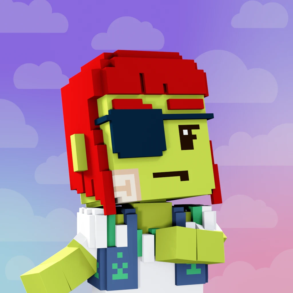 Pirate #7541 voxel render