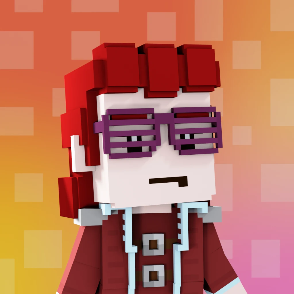 Pirate #7543 voxel render