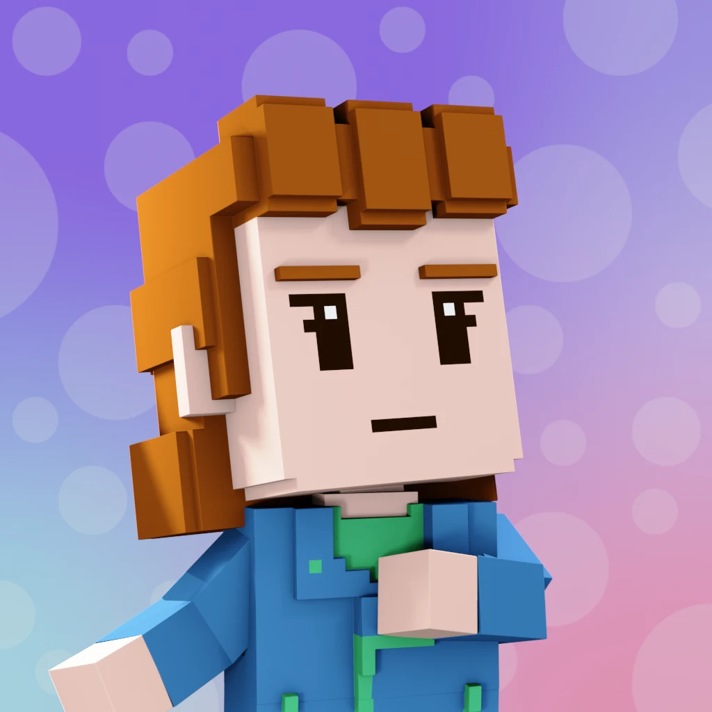 Pirate #7544 voxel render