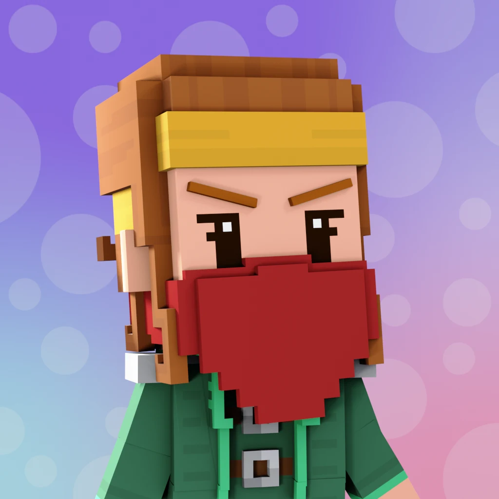 Pirate #7545 voxel render