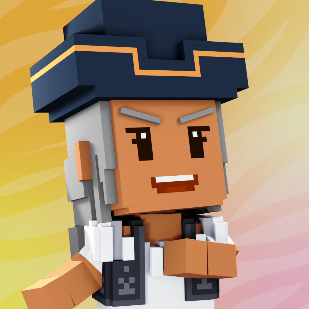 Pirate #7546 voxel render