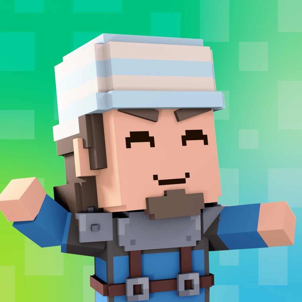 Pirate #7549 voxel render